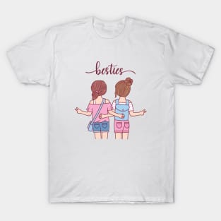 Cute Girls Besties Best Friends T-Shirt